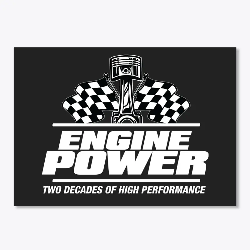 Engine Power Checkered Flag