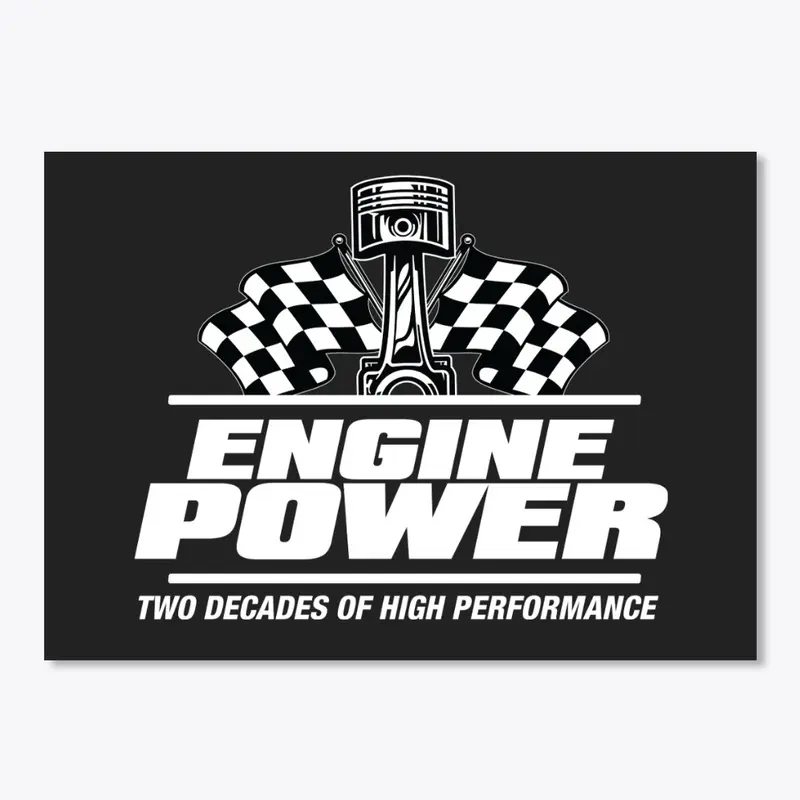 Engine Power Checkered Flag